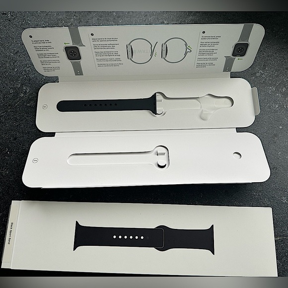 2/$10 - Apple Watch -Black Sport Band 
** One side only!!
Size: M/L - Picture 8 of 9